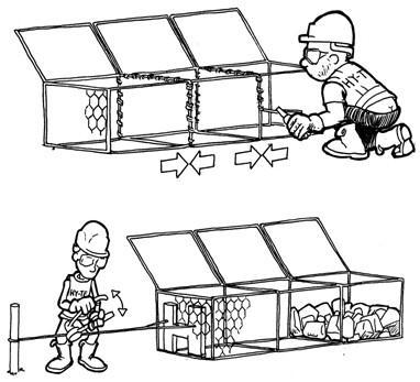 石籠網(wǎng)固定